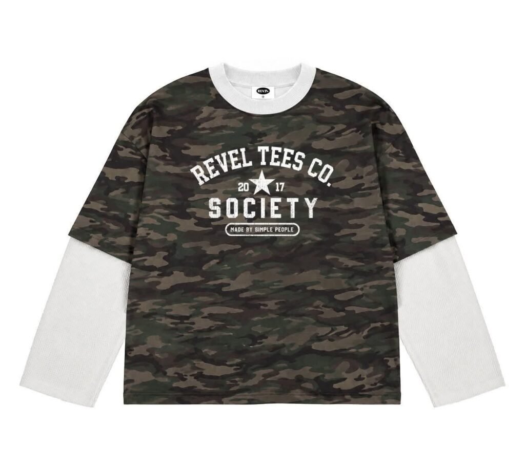 Camou Terry with Waffle Longsleeves